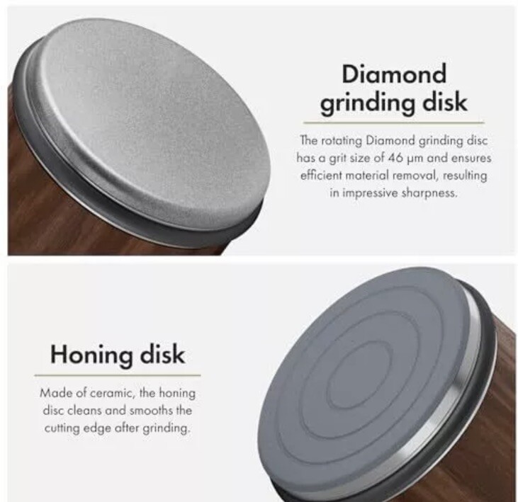 HORL 2 Walnut Rolling Knife Sharpener Engineered in Germany for Straight Edge A1