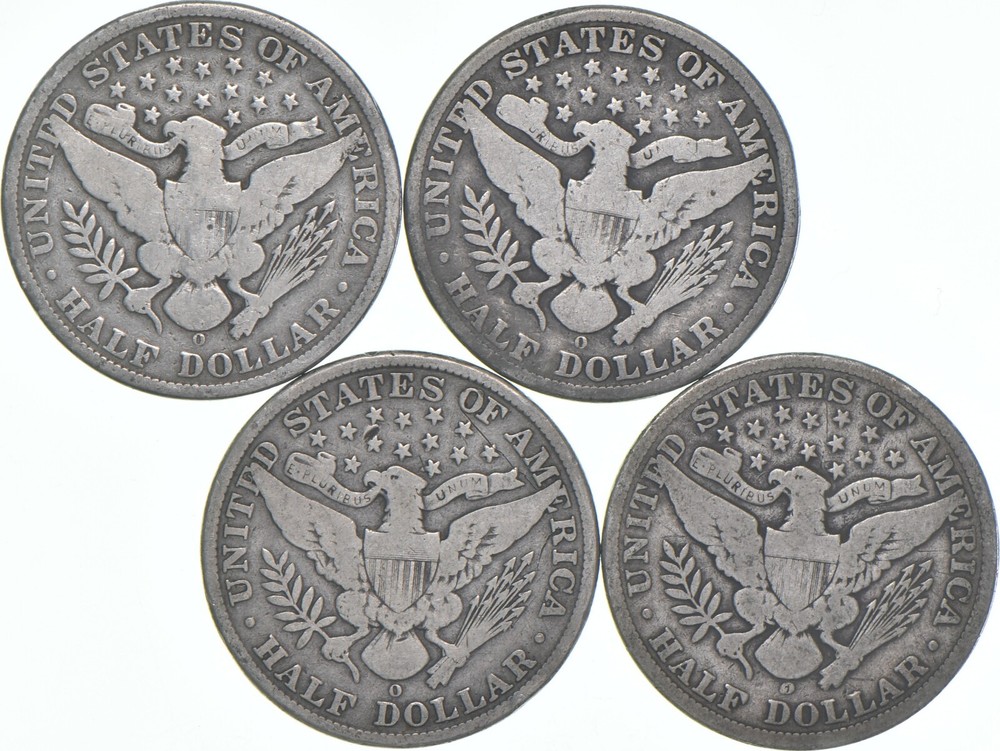 1908-O Barber Half Dollar Average Circ