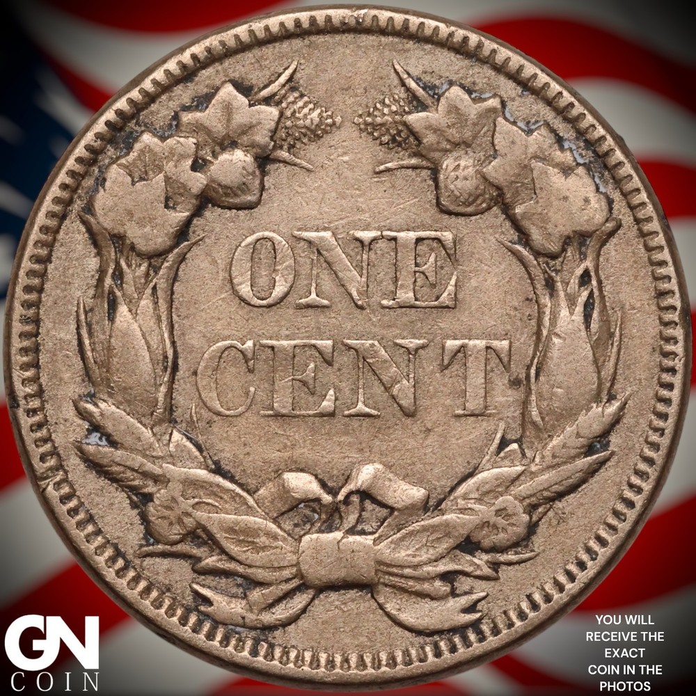 1857 Flying Eagle Cent Penny A9597