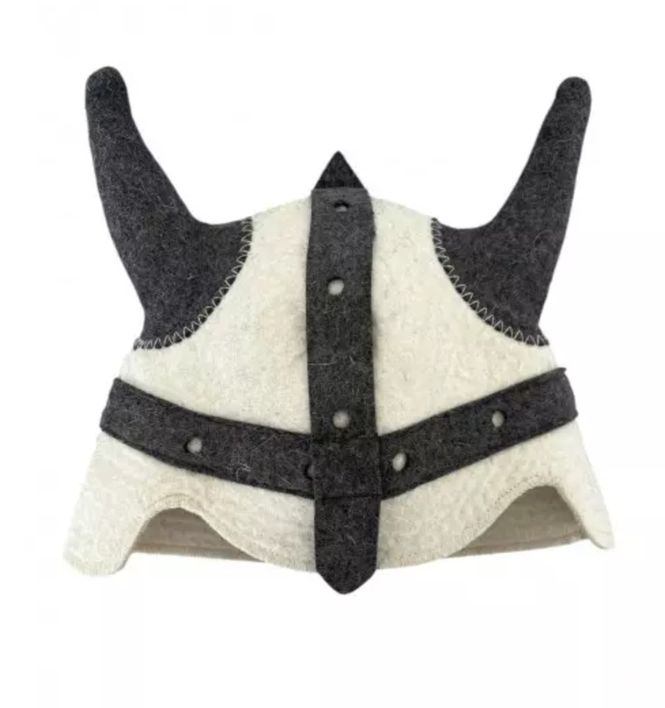 Sauna hat -  viking, wool 100%,