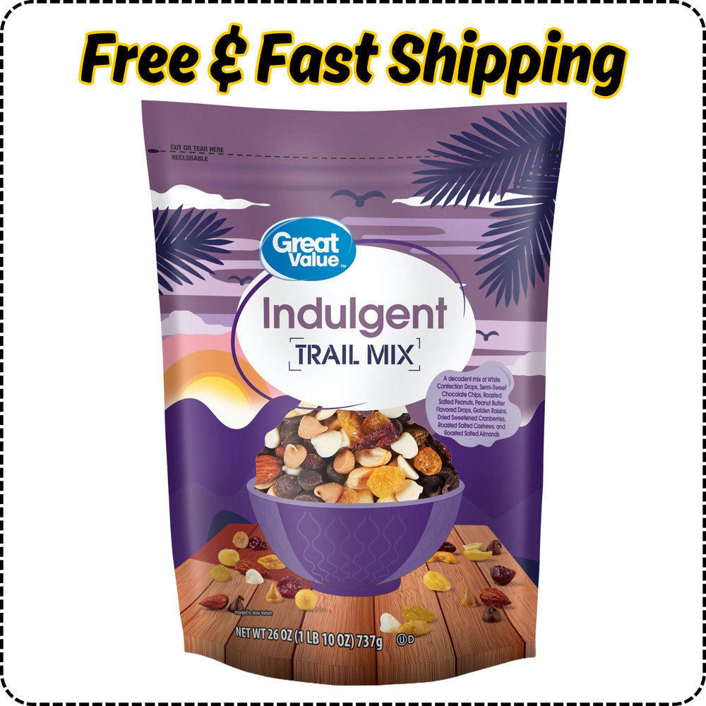 Great Value Indulgent Trail Mix 26oz – Rich, Sweet & Crunchy Snack Blend