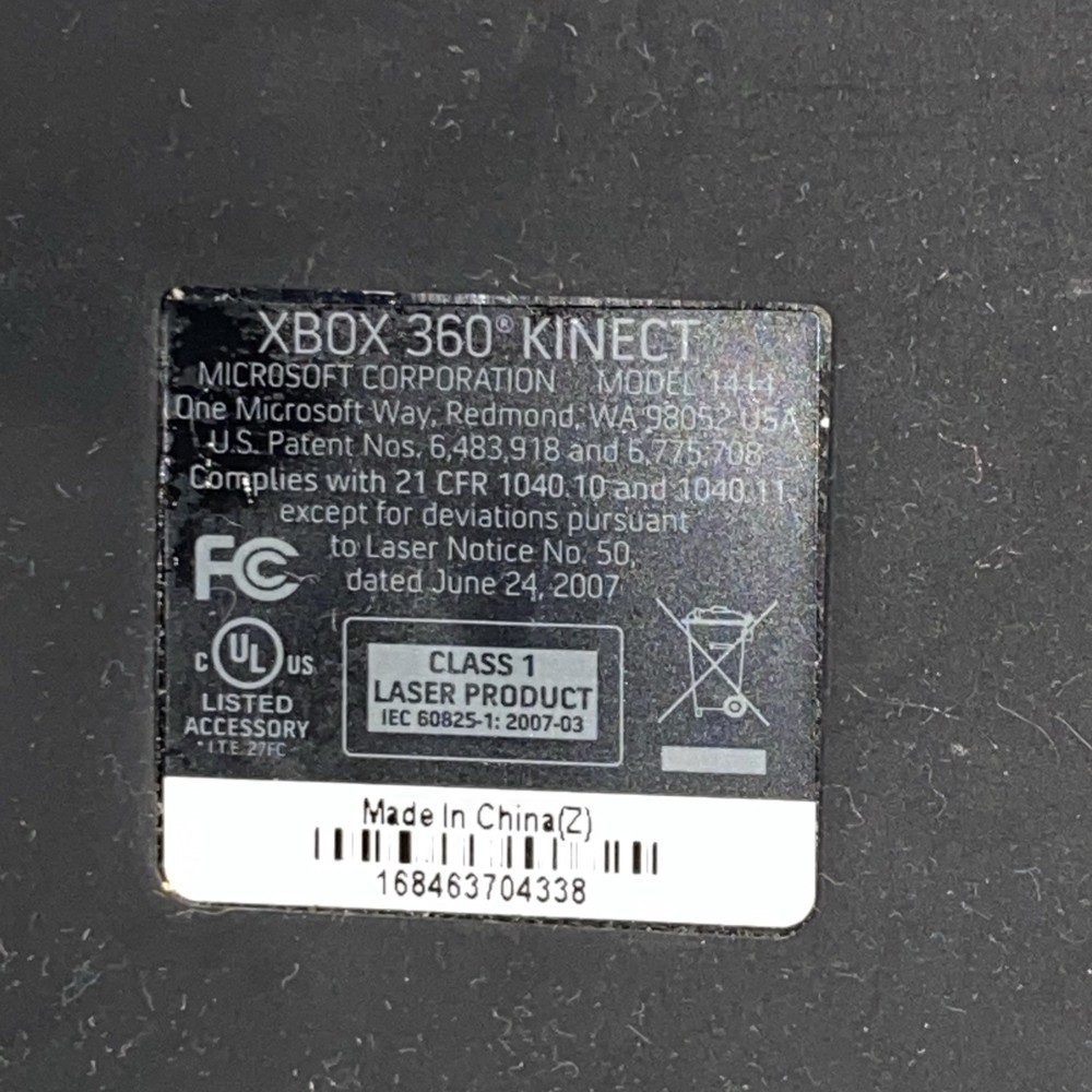 Microsoft Xbox 360 Kinect 1414 Sensor Bar Black Gaming Motion Sensor