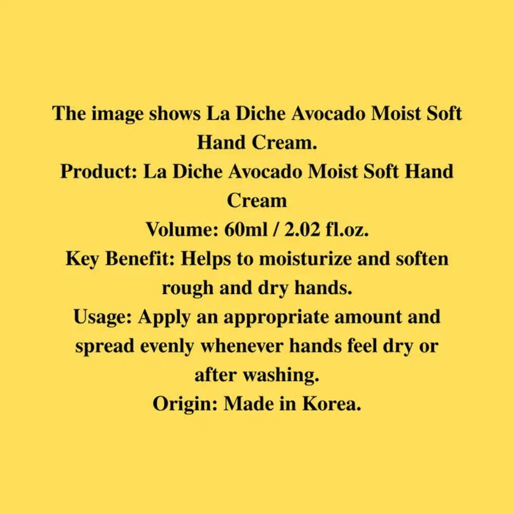 Avocado Moist soft hand cream