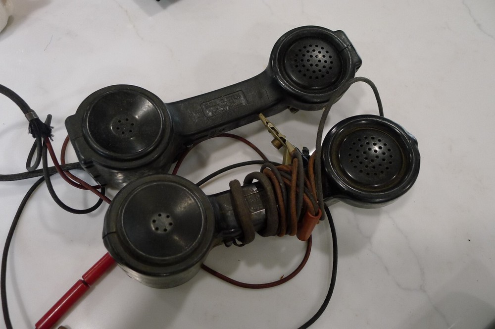 2 VTG BELL SYSTEM LINEMAN TEST PHONES WITH TRACERS