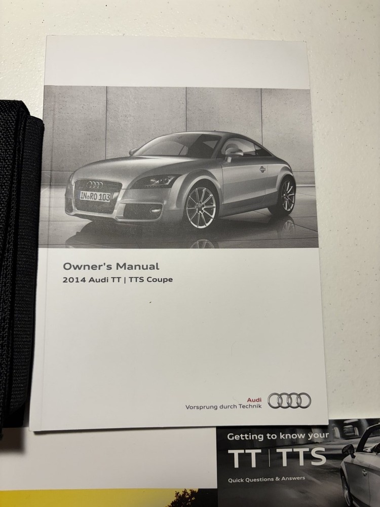 2014 Audi TT/TTS Owners Manual OEM Complete Set