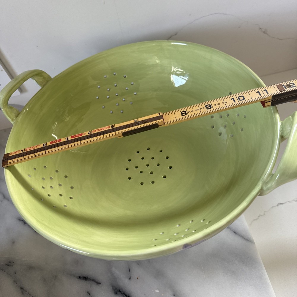 Vintage Ceramic Claire Murray Fruit Berries Strainer Colander Artificial Fruit