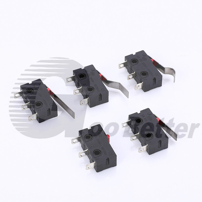 Micro Microswitch Limit Switch Long Curved Roller Lever Snap Action Limit Switch