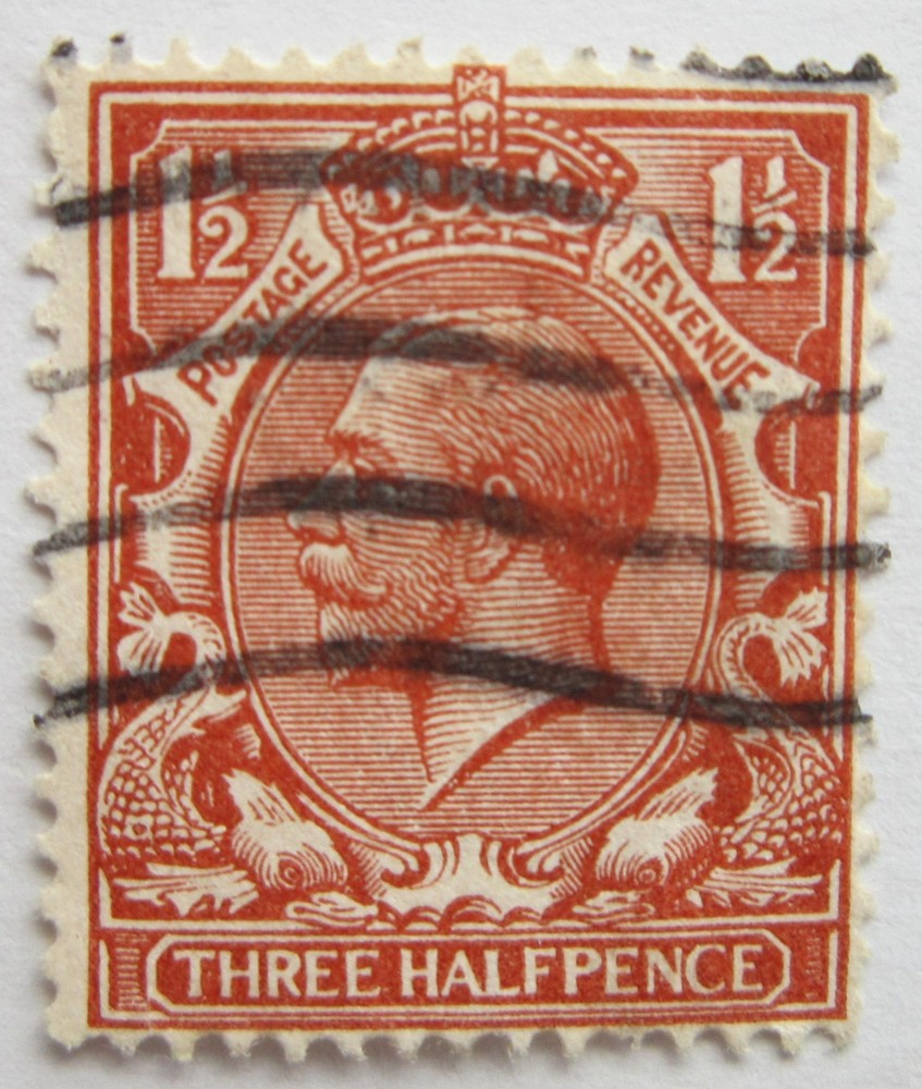 George V 1½d Brown