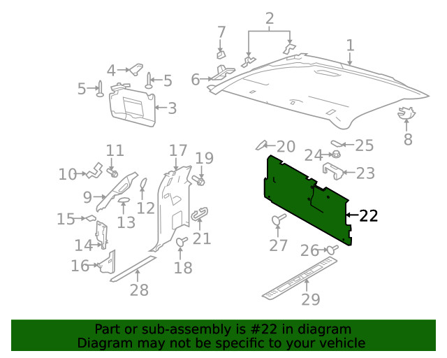 Genuine Ford Back Panel BL3Z-1523706-AB