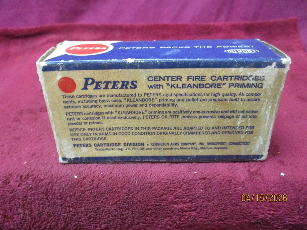 Vintage PETERS, 38 Special, 158gr , Box, (EMPTY)