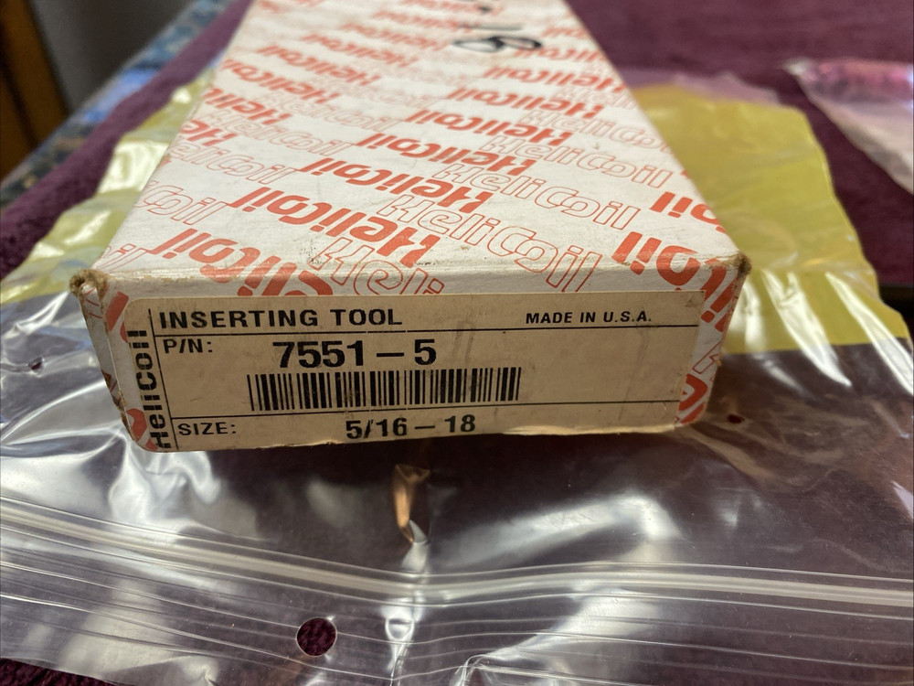 Helicoil 7551-5 Threaded Insert Installation Prewinder Kit Thread Size 5/16-18"