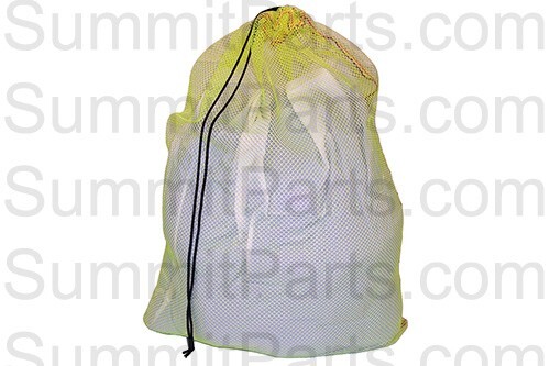 LARGE MESH LAUNDRY BAG 30" X 40", COLOR YELLOW, DRAWSTRING CLOSURE