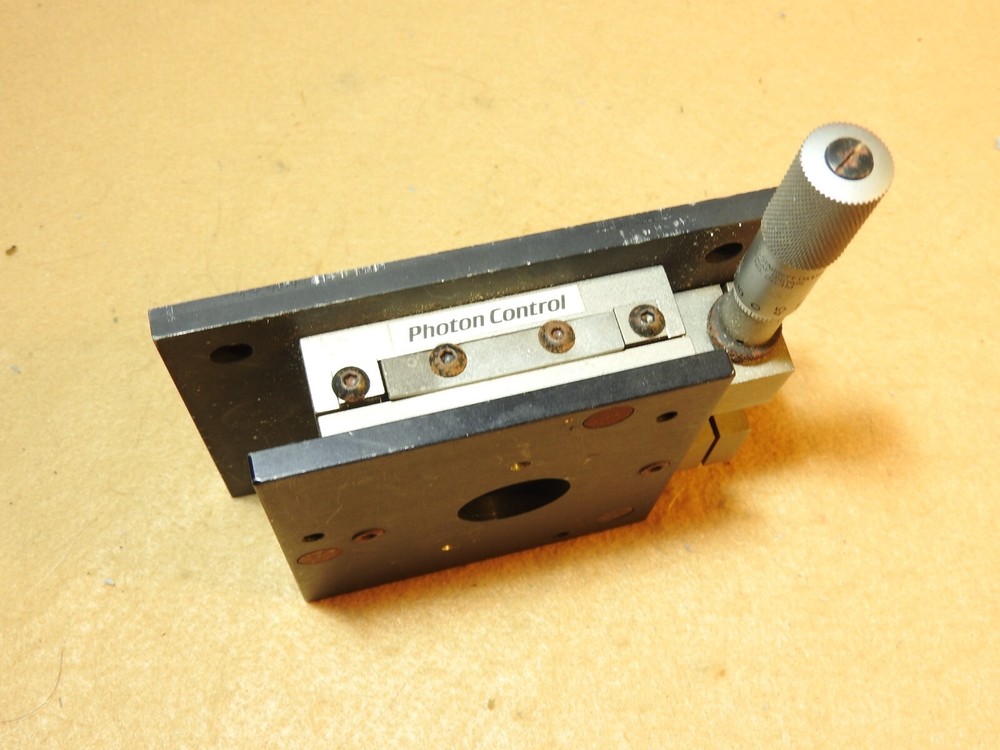 Precision Translation Stage with 25mm Starrett 263M Micrometer, Photon Control