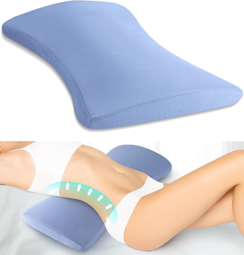 Multi-Functional Memory Foam Lumbar Pillow - Ideal for Sleeping & Relaxation