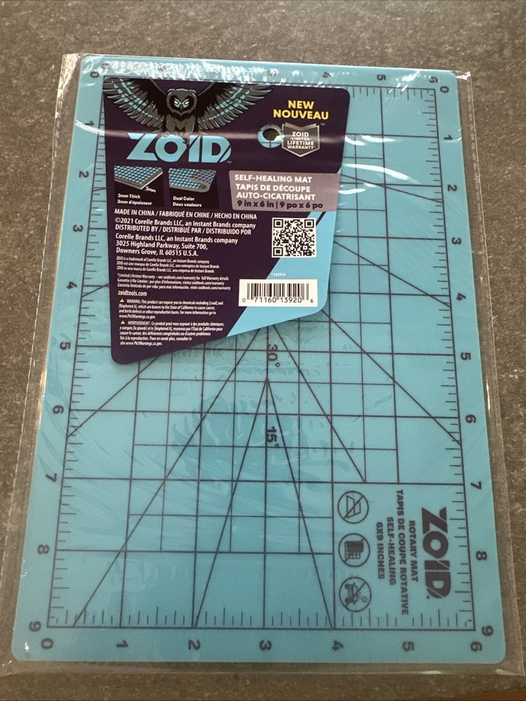 NWT ZOID SELF-HEALING Rotary Mat  9x6