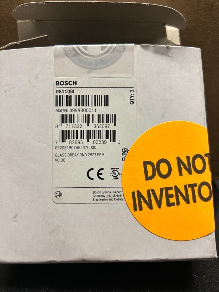 Bosch DS1108i Glassbreak Detector