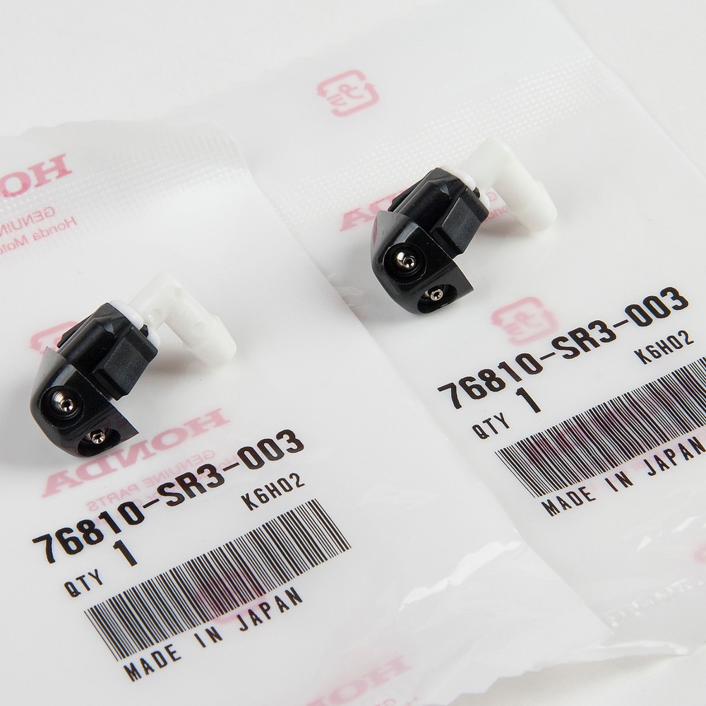 Genuine OEM Honda Windshield Washer Nozzle 76810-SR3-003 Quantity=2pc
