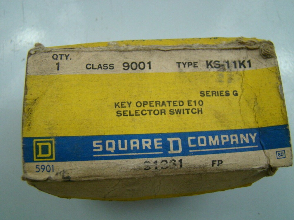 Square D 120V Type KA-1 Class 9901 Selector Switch