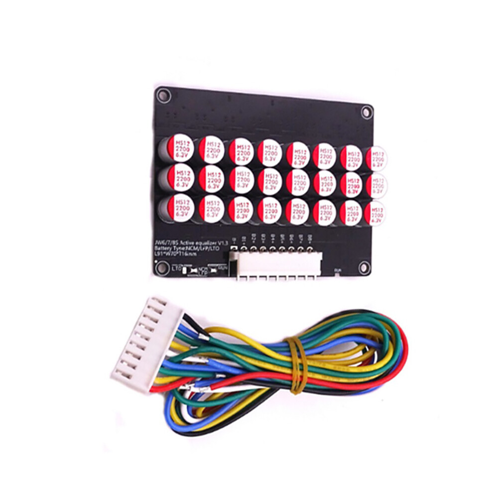 New 8S Capacitive Active Balancer Active Balancing Equaliser Board Li-ion