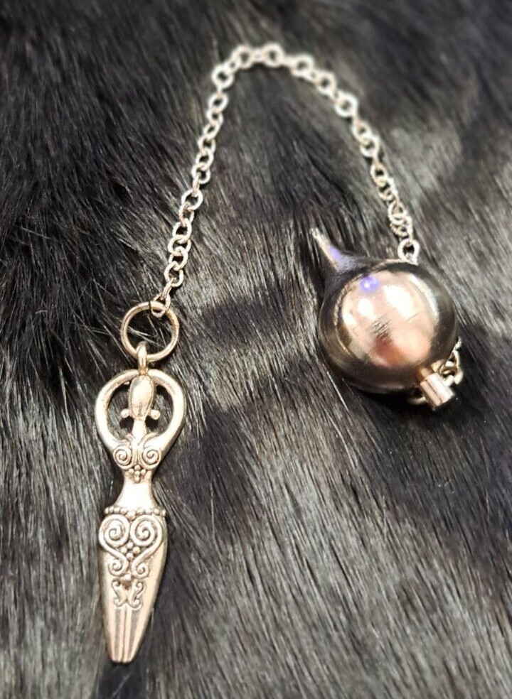 Moon Goddess Silver Pendulum