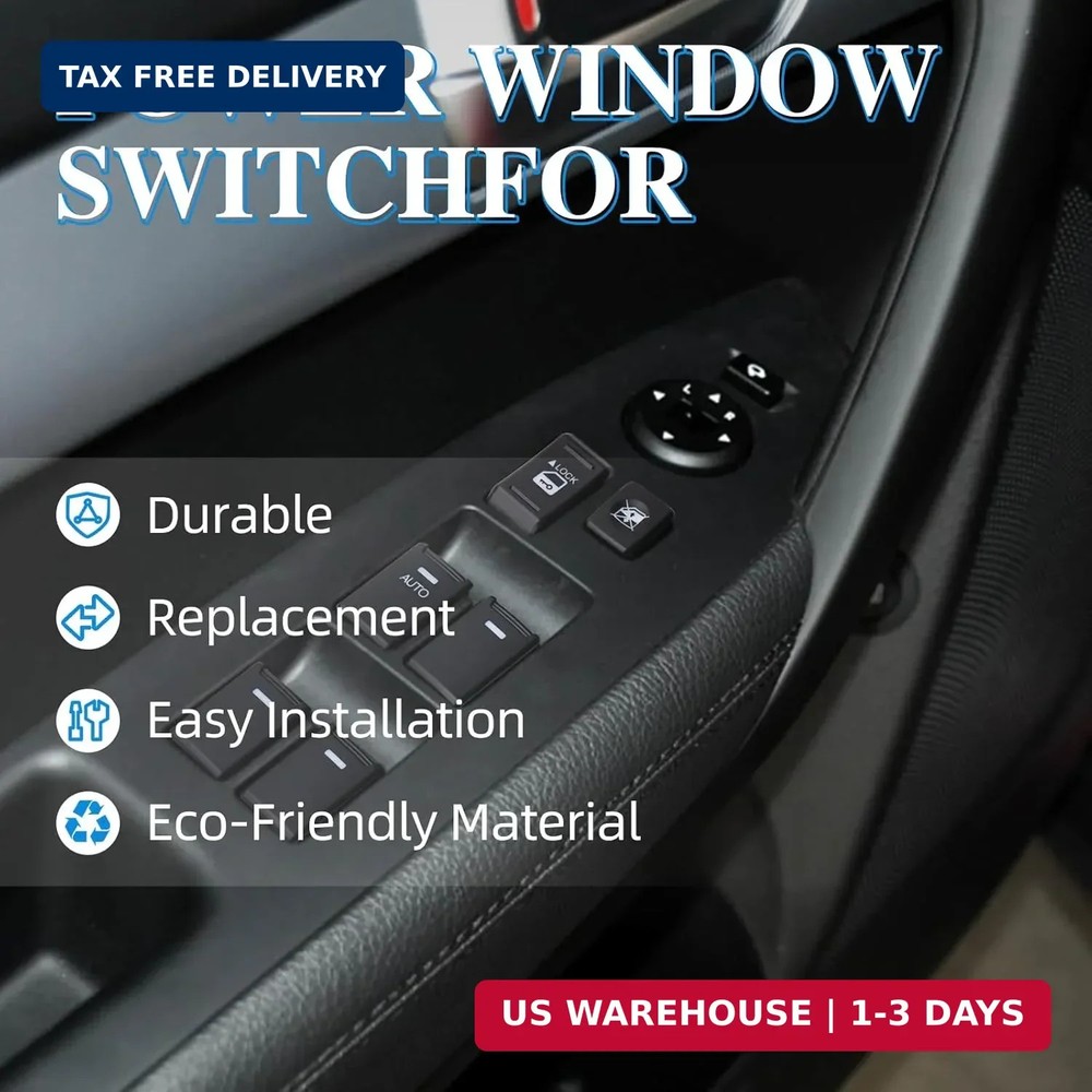 Power Master Window Switch Front Left Driver Side Compatible with 2010-2014 Sore