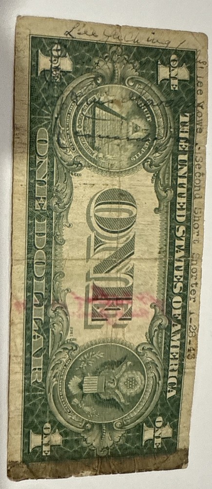 1935 A Silver Certificate Unique Rare Signed by several Unknown Potential Famous