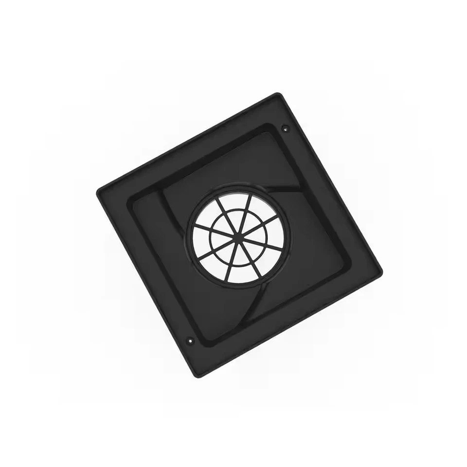 RELN Storm Vortex 9" Low Profile Catch Basin Complete with Black Concave Grate