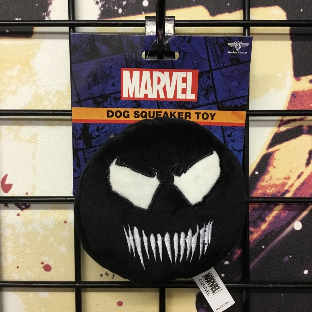 Marvel Buckle Down Venom Dog Squeaker Toy