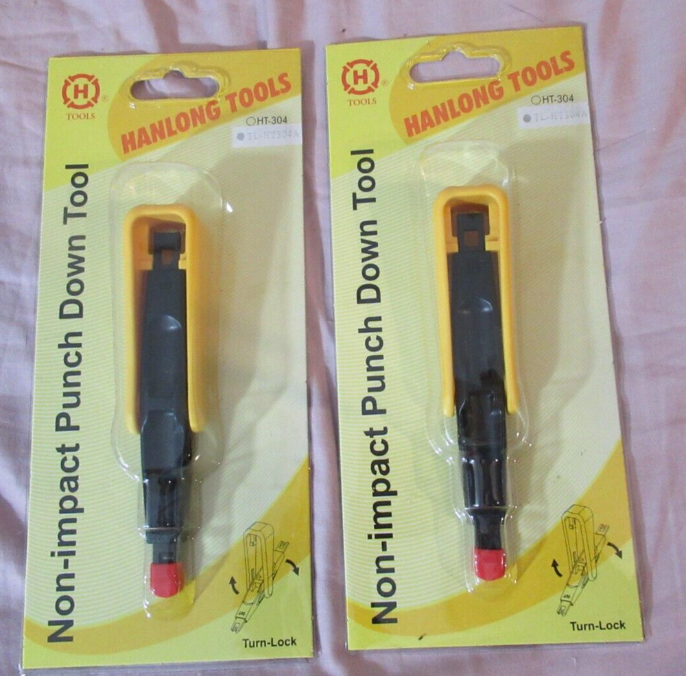 TWO Non-impact no impact non impact Punch Down Tool  NEW Hanlong Tools