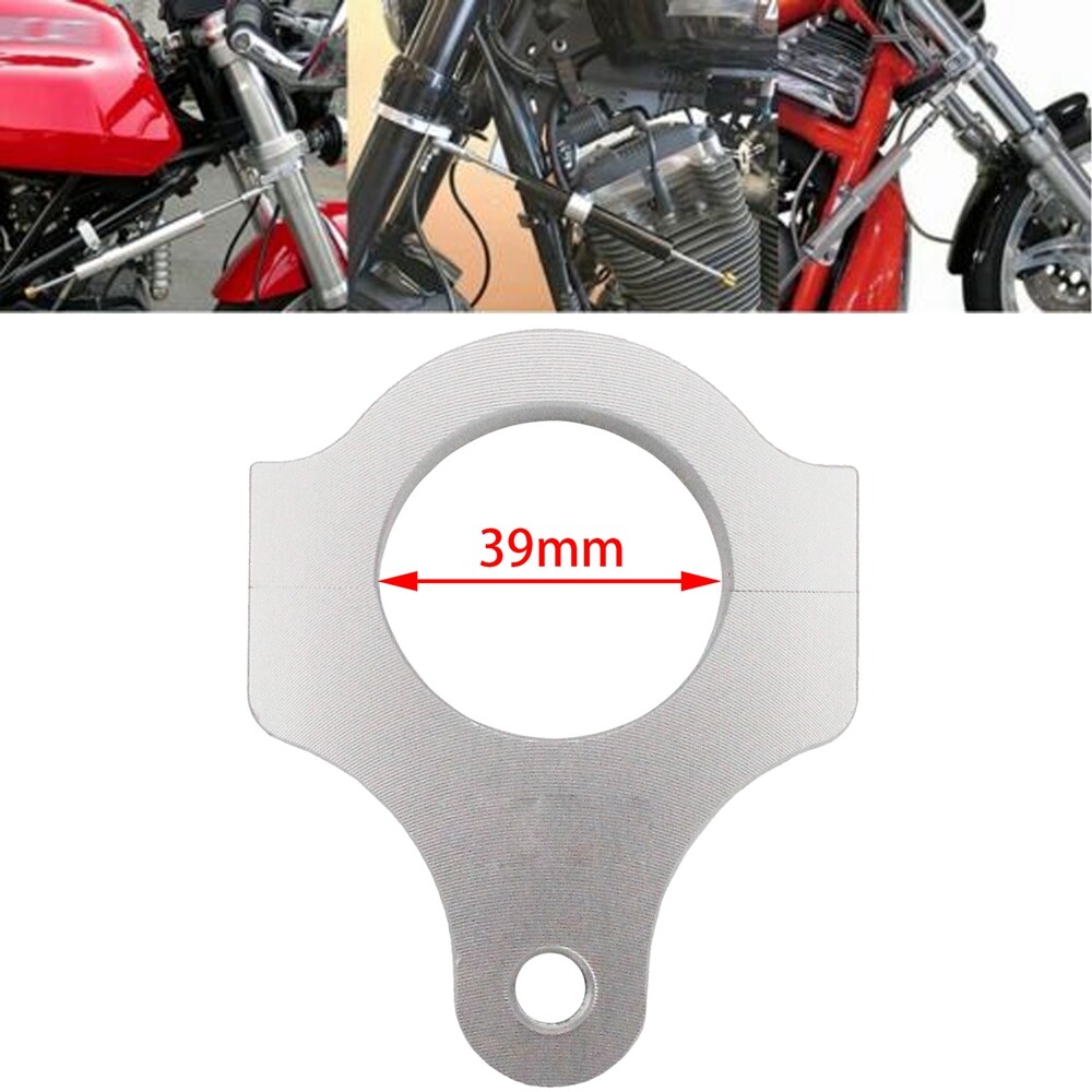 Universal CNC Steering Dampers Fork Frame Mounting Clamps Bracket Foot Fix 39MM