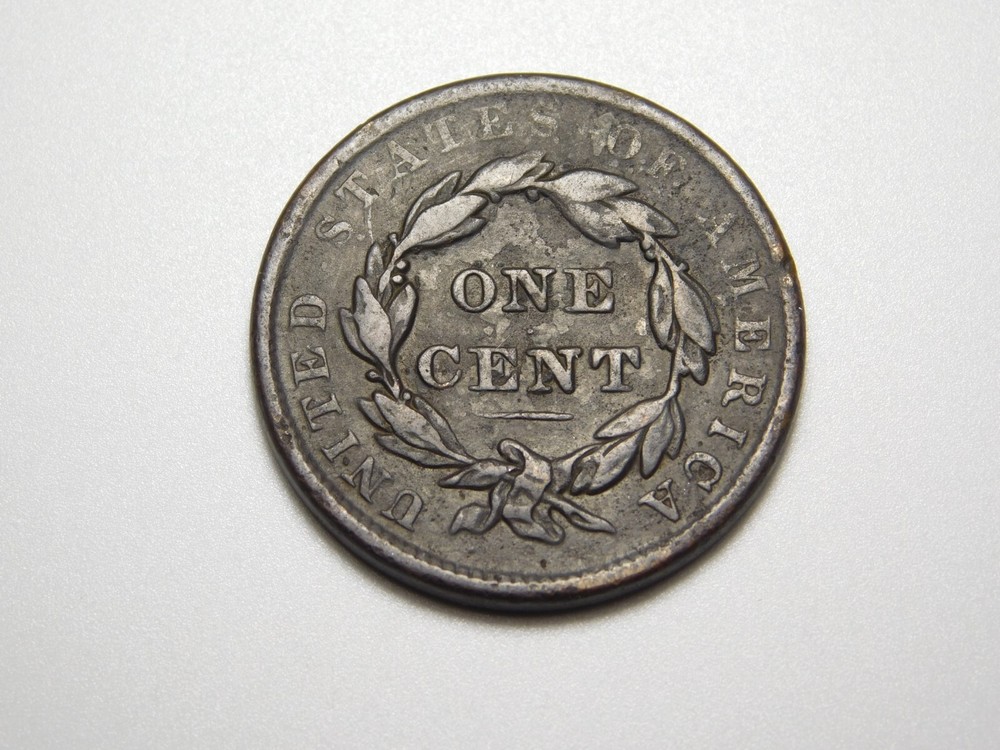 US COINS 1837 CORONET HEAD LARGE CENT