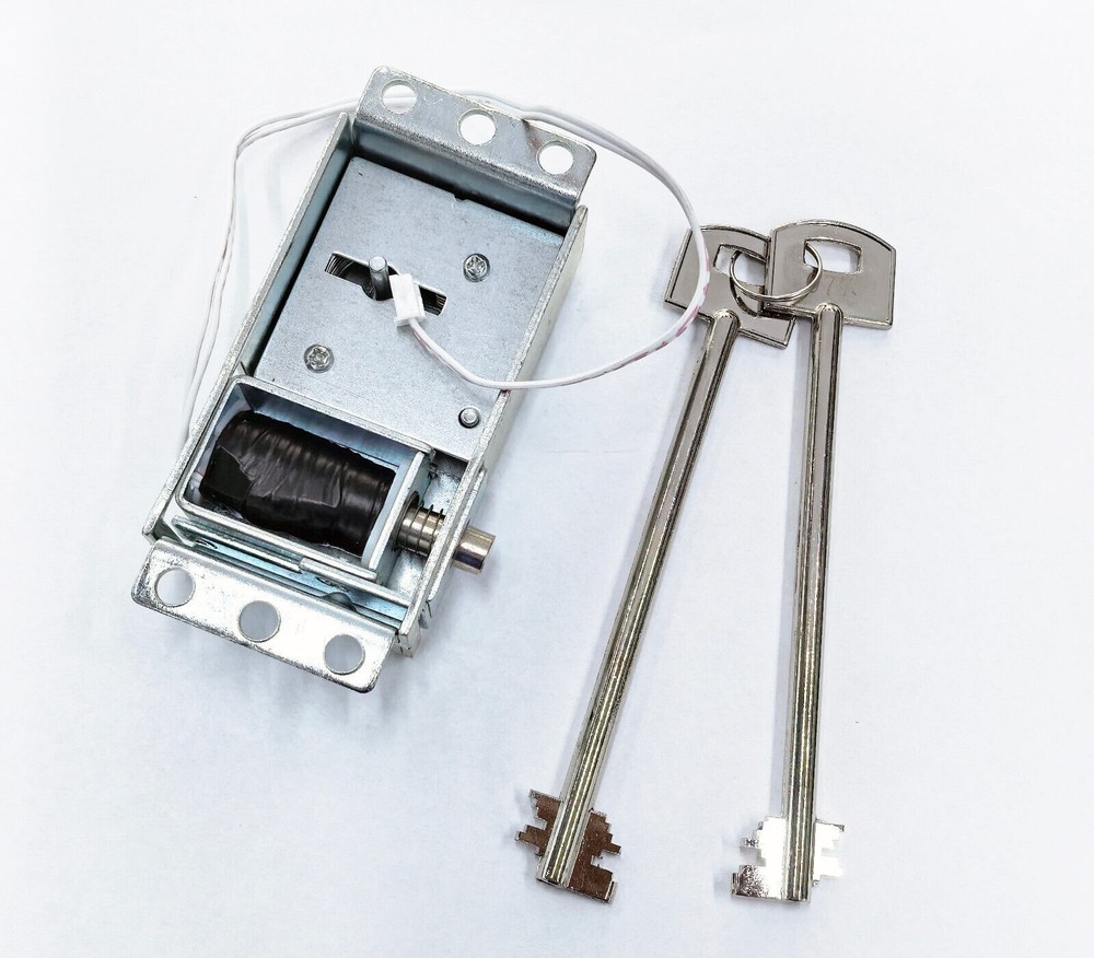 Electromagnetic Solenoid Safe Lock Replacement 2 Override Keys