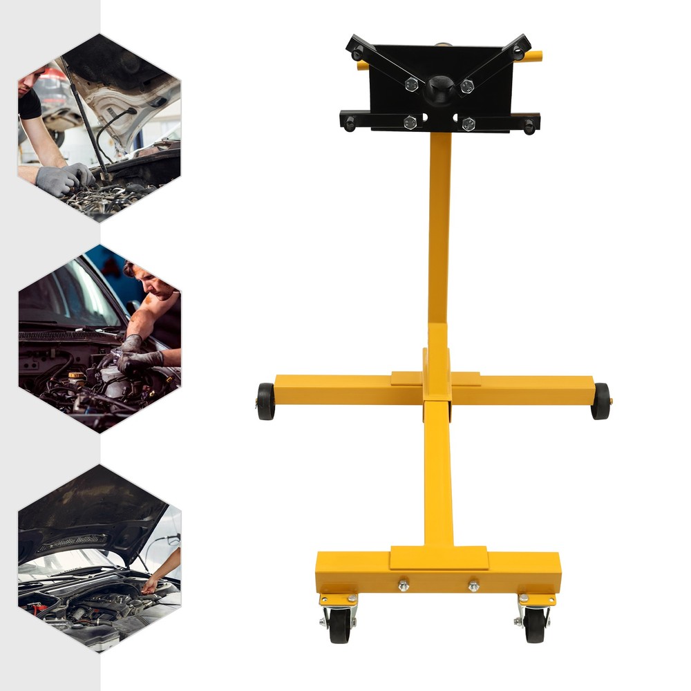 Carbon Steel Engine Stand with 360° Rotation and 1000 lbs Load Capacity