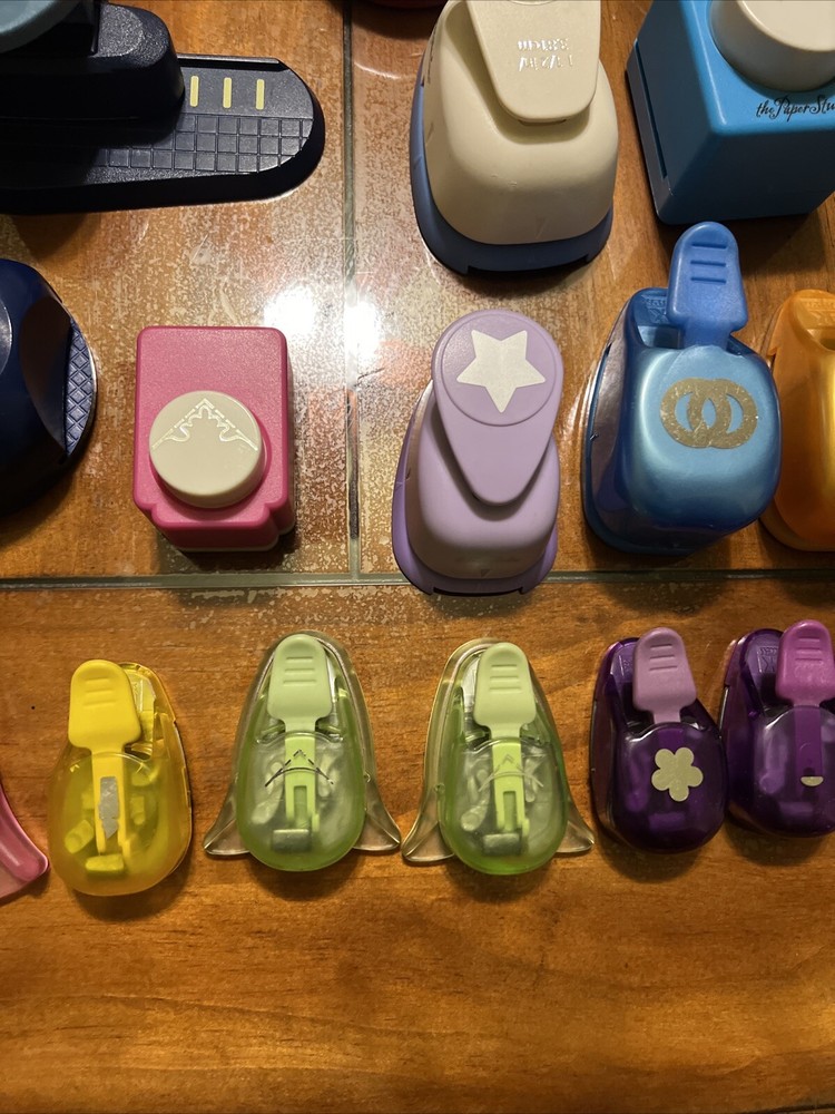 Lot Of 26 Paper Punches Different Sizes