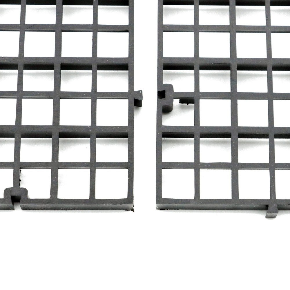 4 PCS Large Black Aquarium Fish Tank Bottom Isolation Plastic Grid Divider