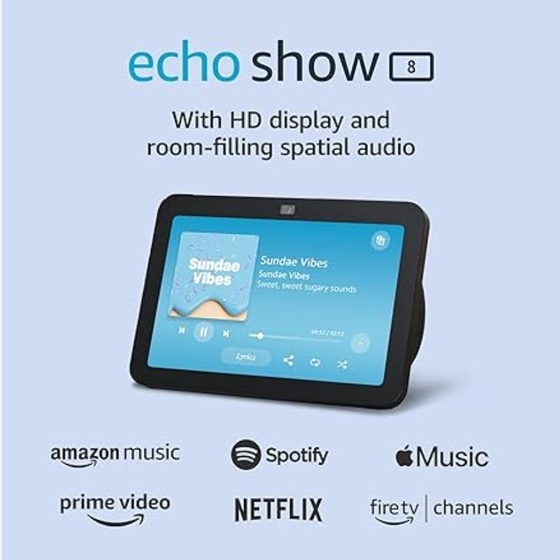 🔥 Amazon - Echo Show 8 (3rd Generation) 8" Smart Display with Alexa - Charcoal