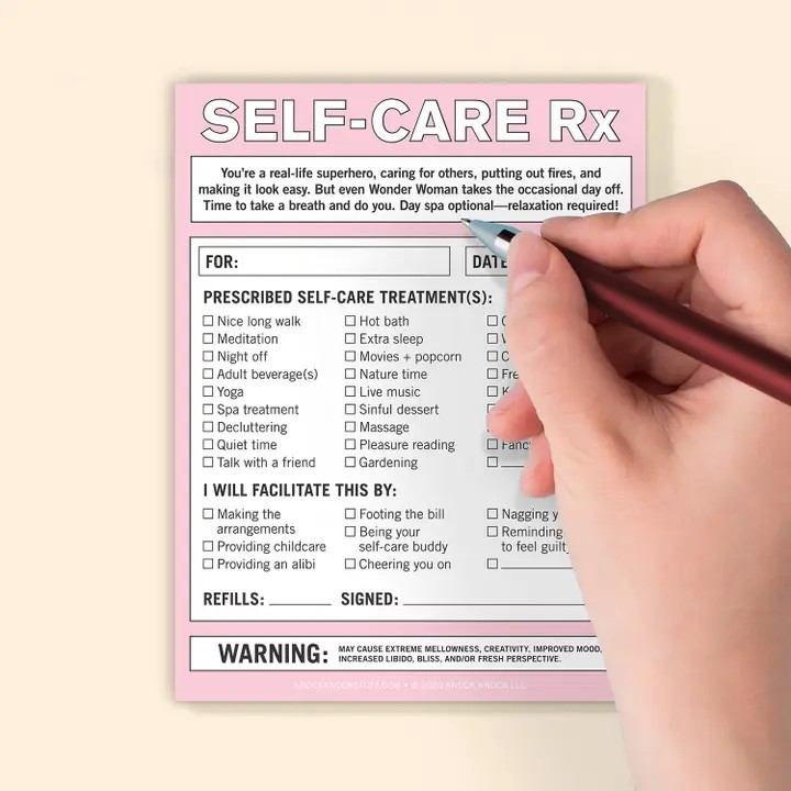 Knock Knock Nifty Self-Care RX Notepad