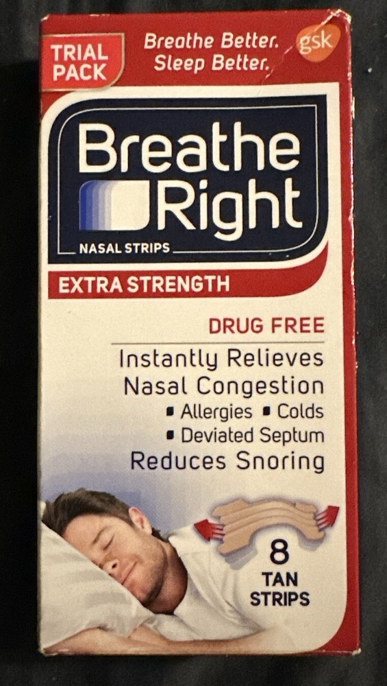 BREATHE RIGHT Nasal Strips Extra Tan - 8 Tan Strips