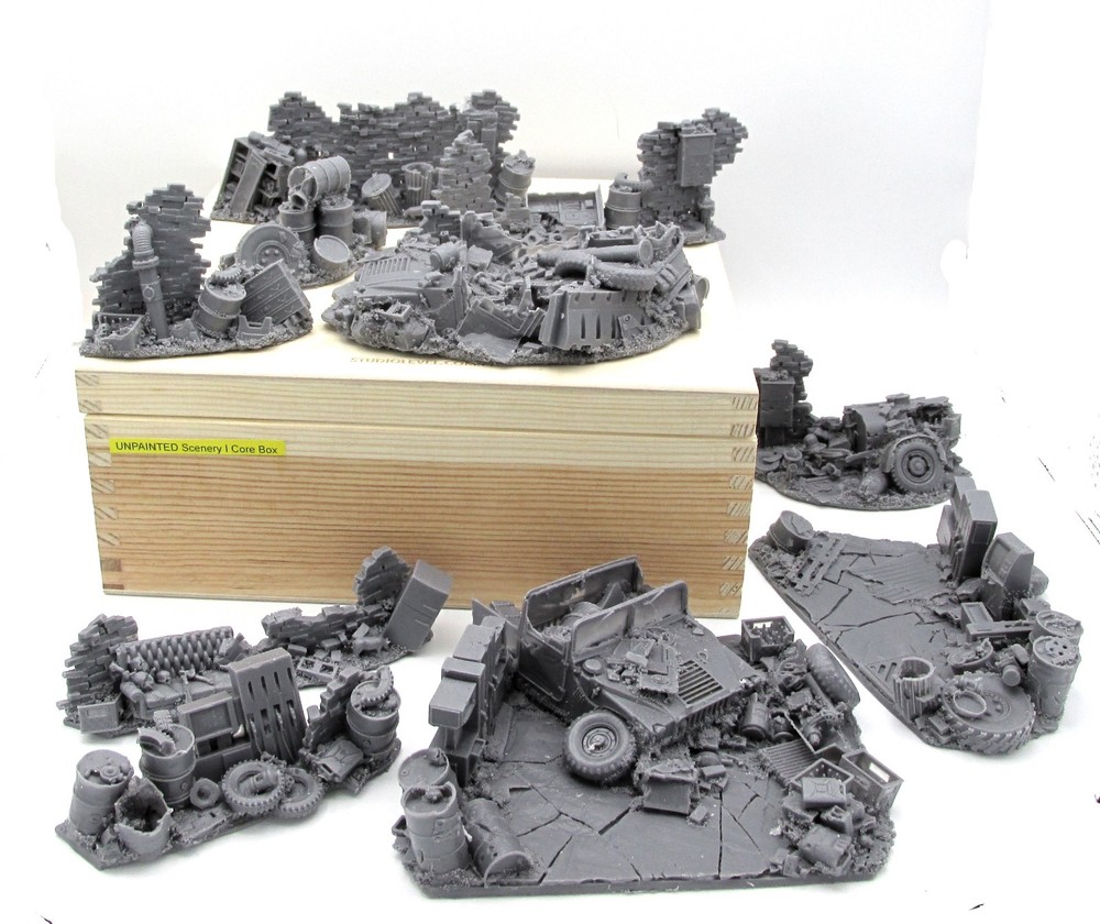 Bantam Alley Scenery I Core Box (Unpainted) Post-Apocalyptic Terrain StudioLevel