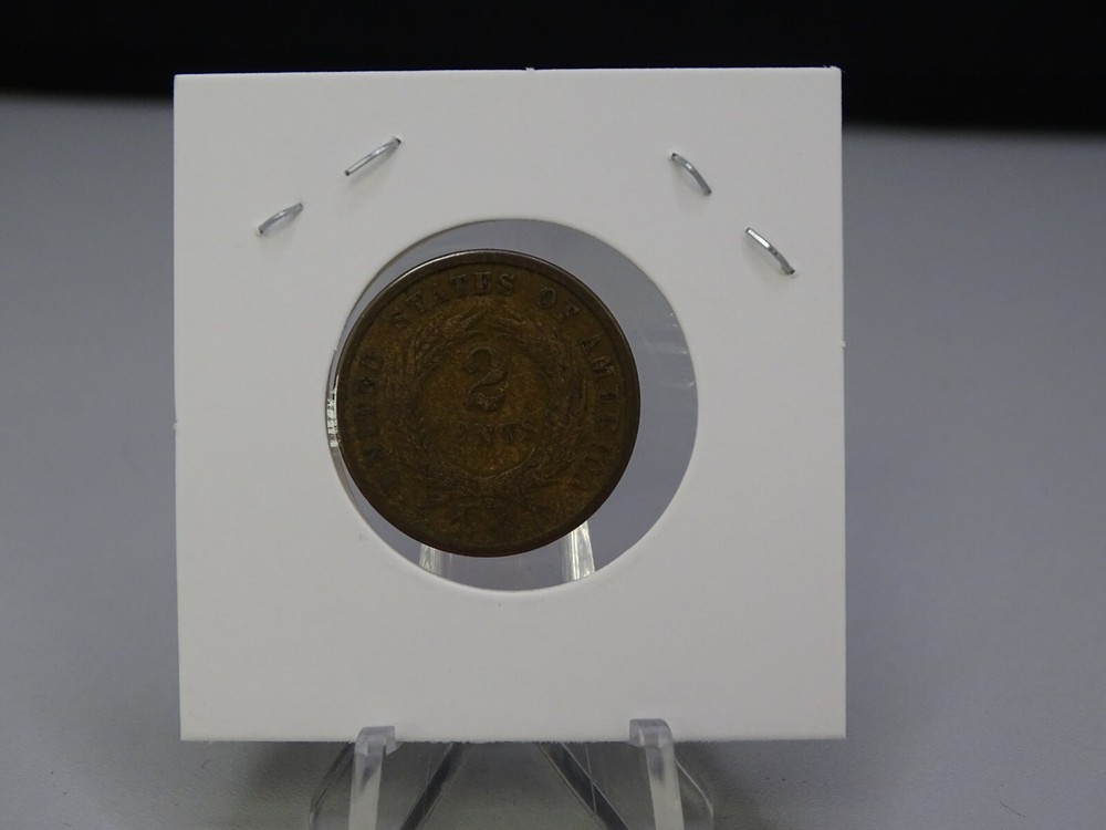 1865 Two Cent Piece in Fine Conditon (21267-Cent-MY)