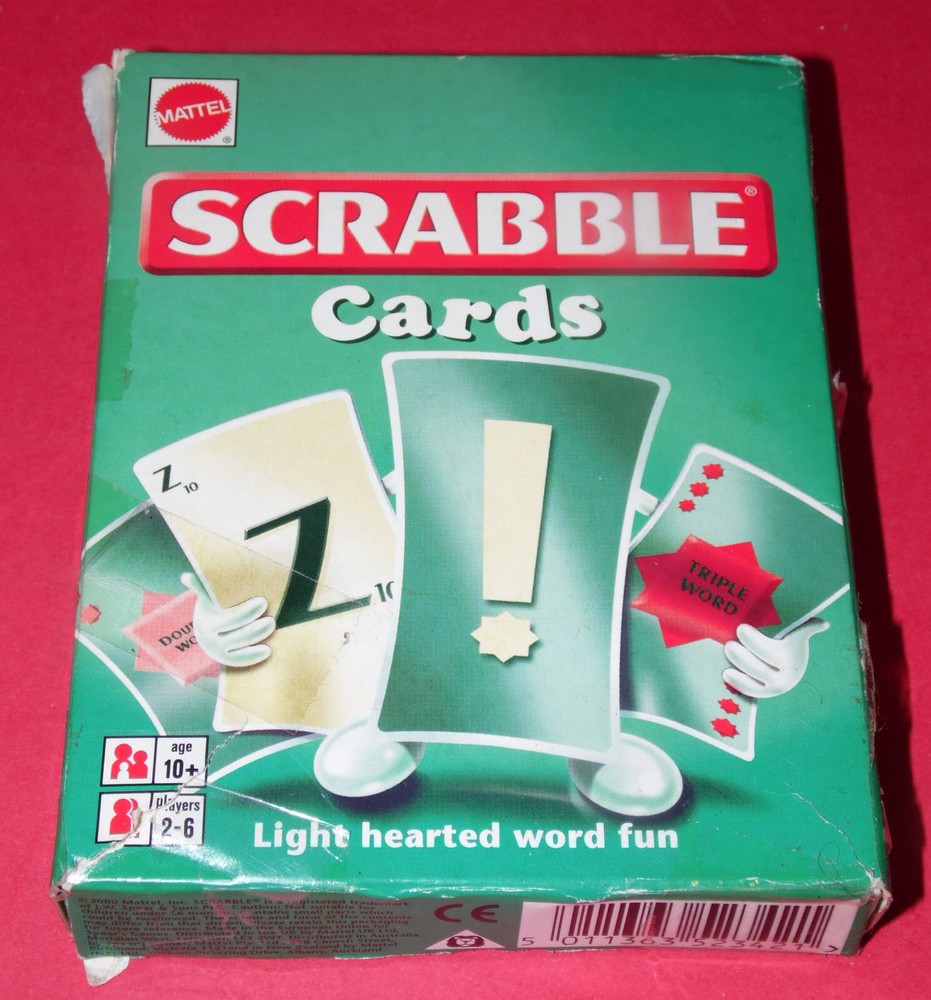 SCRABBLE CARDS * Mattel 2000 * Complete *