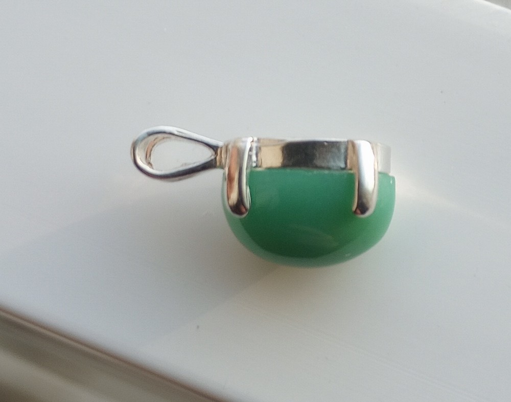 Gem Silica Chrysocolla Pendant Sterling Silver video