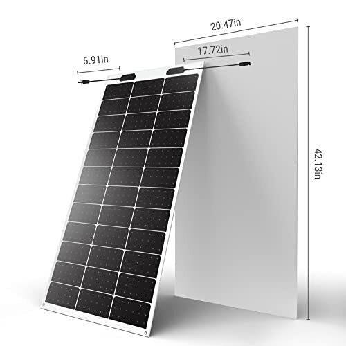 Flexible Solar Panel 100W 12 Volt Monocrystalline Semi-Flexible Bendable