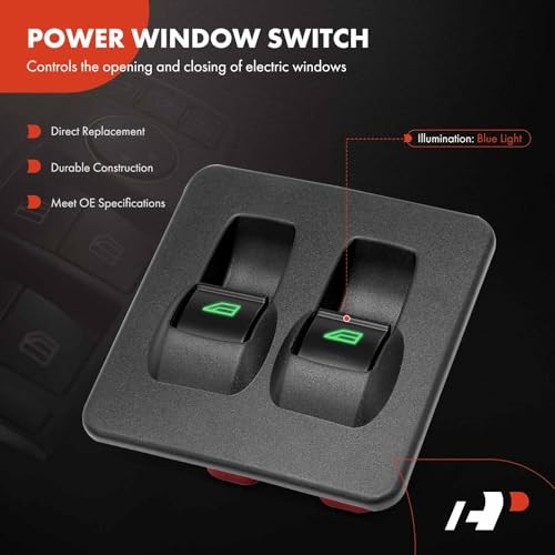 Power Window Switch Compatible with Ford Transit Connect 2010-2017, Front Sid...