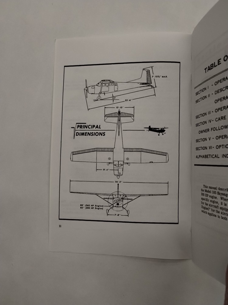 Cessna 1966 Model 185E Skywagon Owner's Manual-Copy