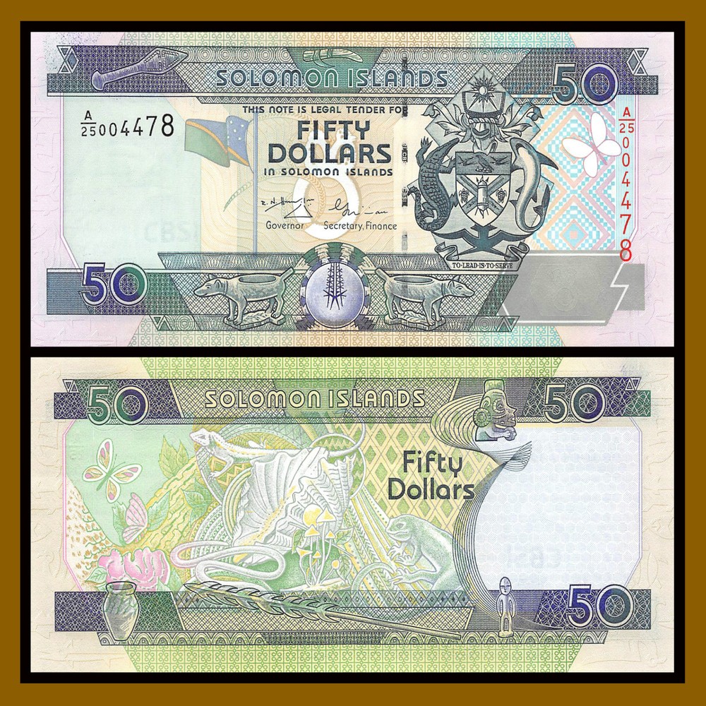 Solomon Islands 50 Dollars, 2001 P-24 Unc