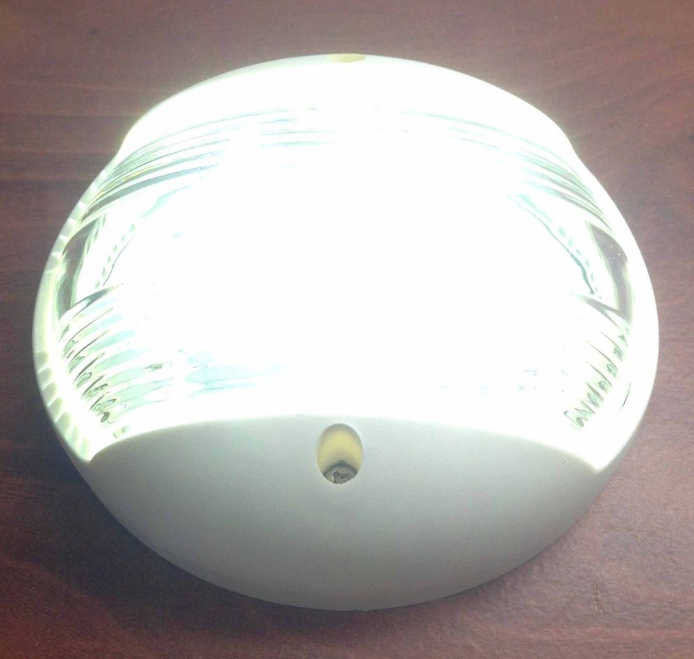 MARINE BOAT WHITE STERN LED NAVIGATION LIGHT VERTICAL MOUNT