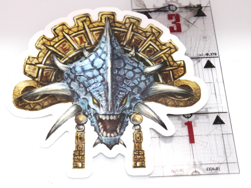 Lizard Men Vinyl Sticker 2.95" x 3"