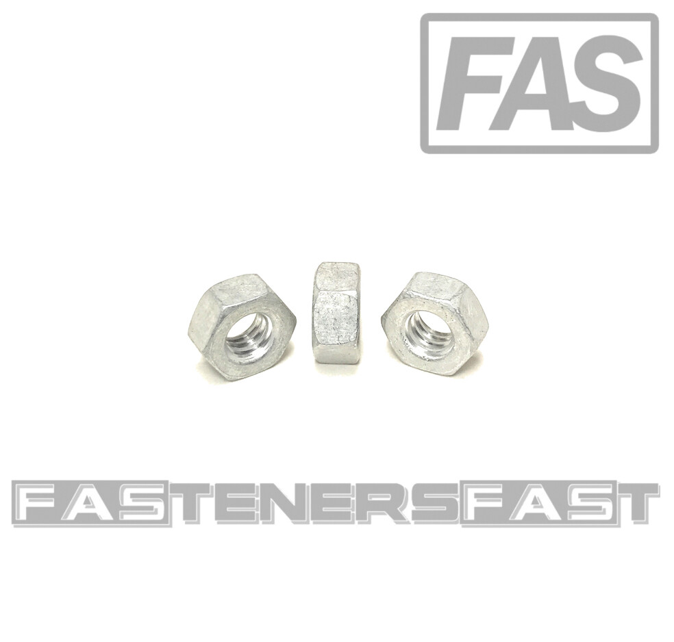 (25) 1/4-20 Finished Hex Nuts Aluminum - Solid Aluminum (25 Pieces)