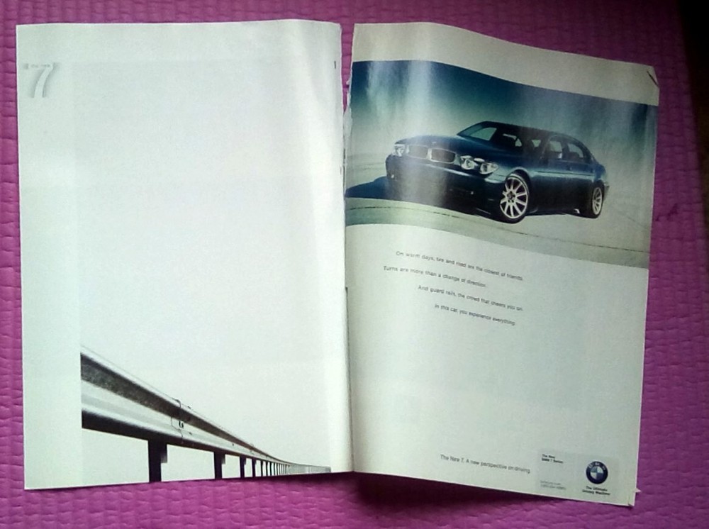 2002 BMW 7 4-Page Print Ad